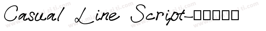 Casual Line Script字体转换